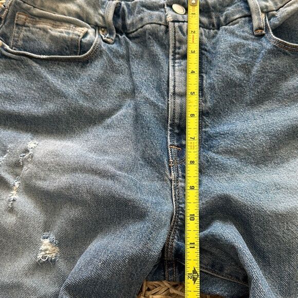 Good American Good Classic Distressed Hi-Rise Jeans GC062T Size 10/30 - Picture 9 of 14